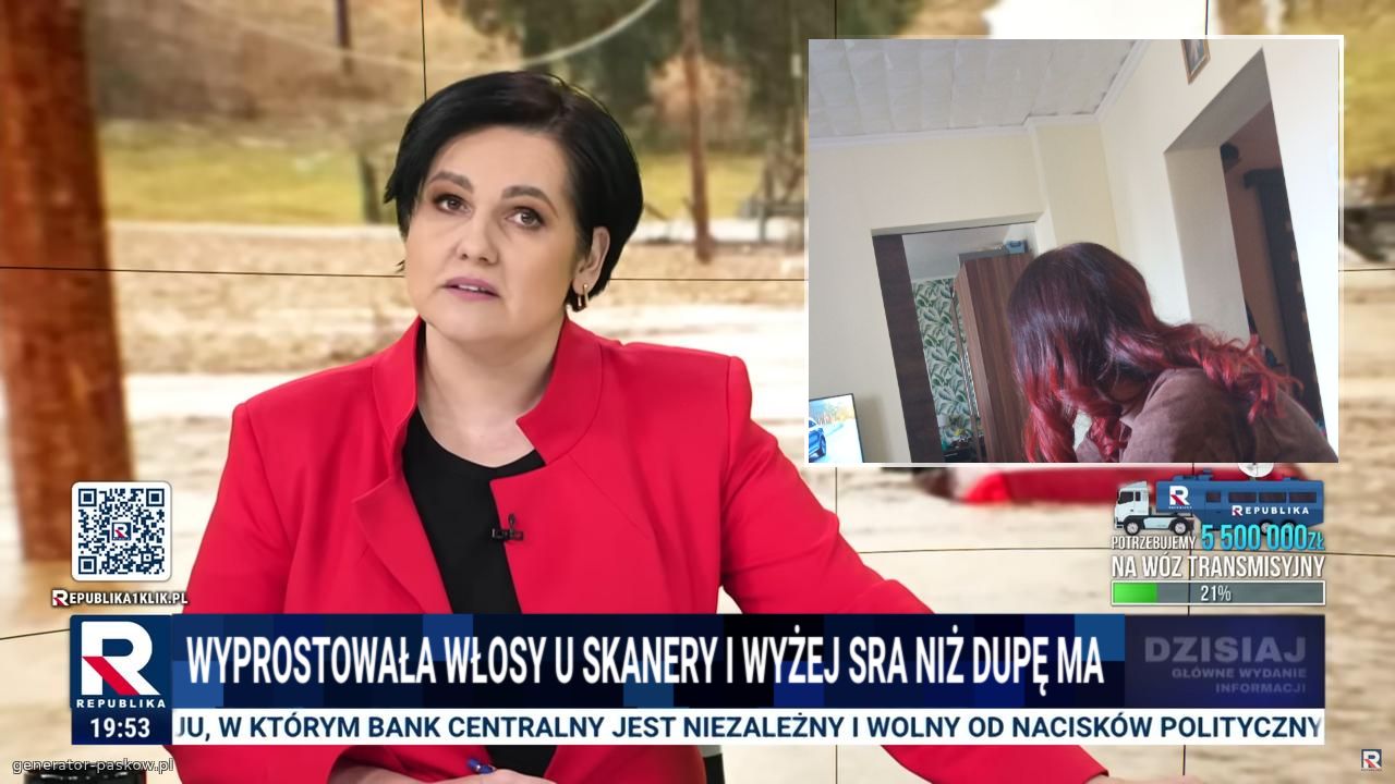 Wyprostowała włosy u Skanery i wyżej sra niż dupę ma 
