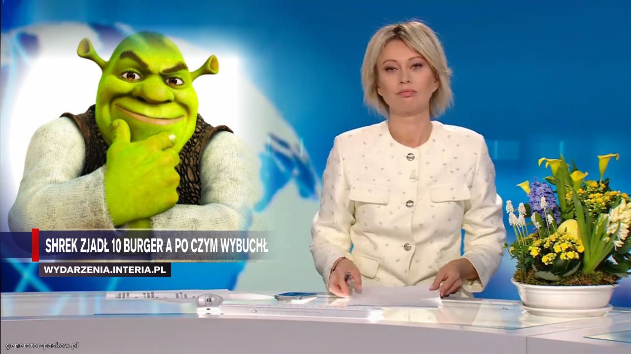 Shrek zjadł 10 burger a po czym wybuchł 