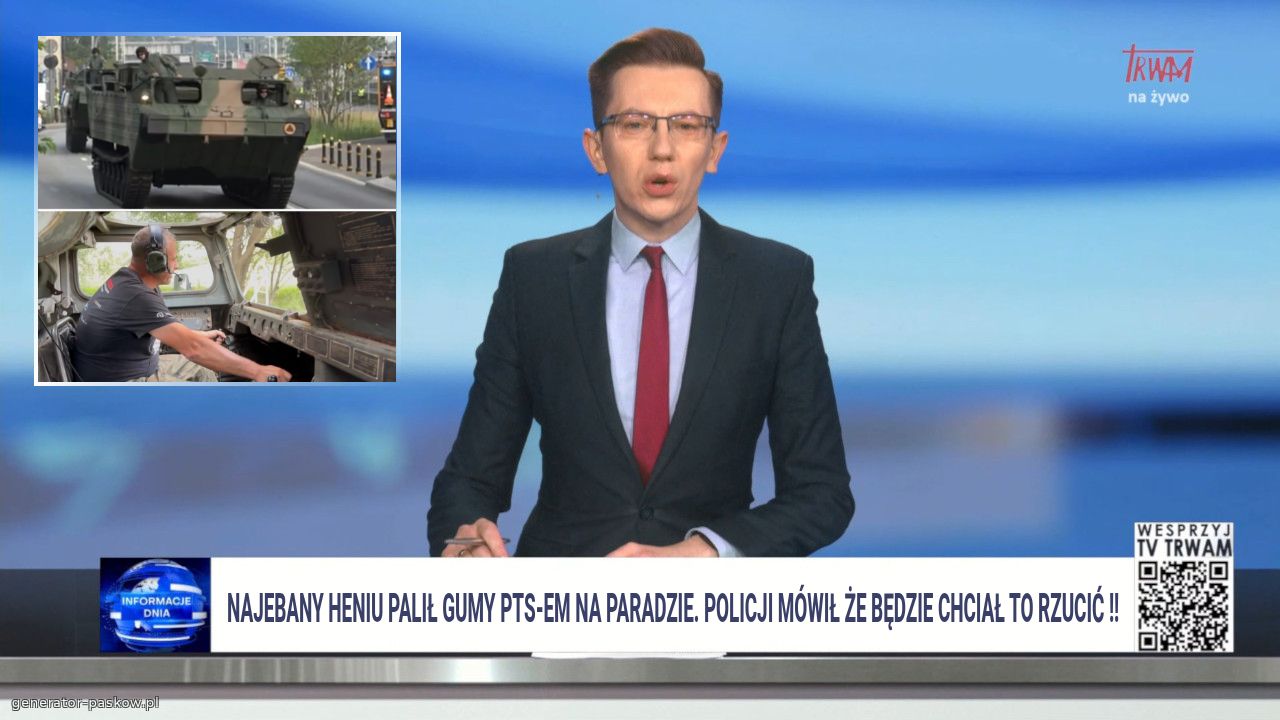 Najebany Heniu palił gumy PTs-em na paradzie. Policji mówił że będzie chciał to rzucić !!