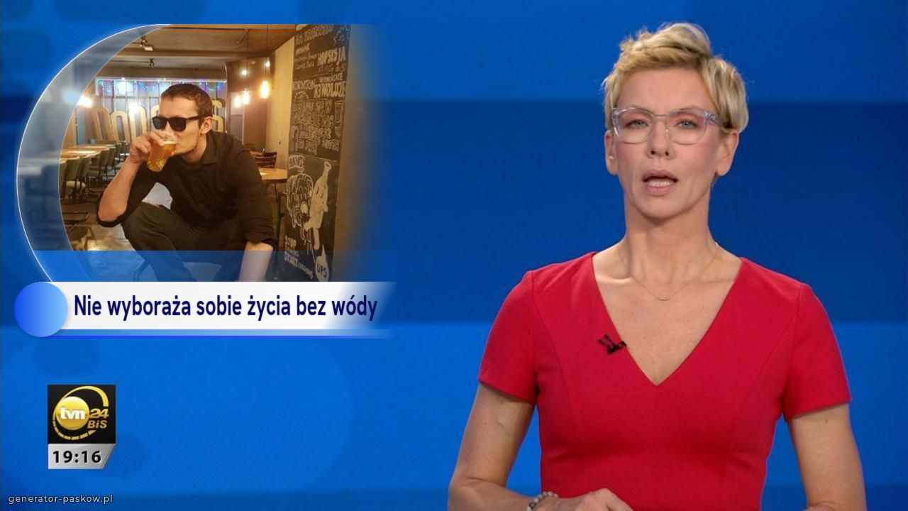 Nie wyboraża sobie życia bez wódy