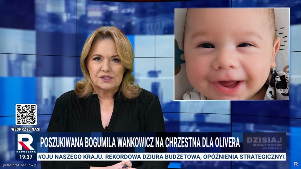 Poszukiwana bogumila wankowicz na chrzestna dla olivera
