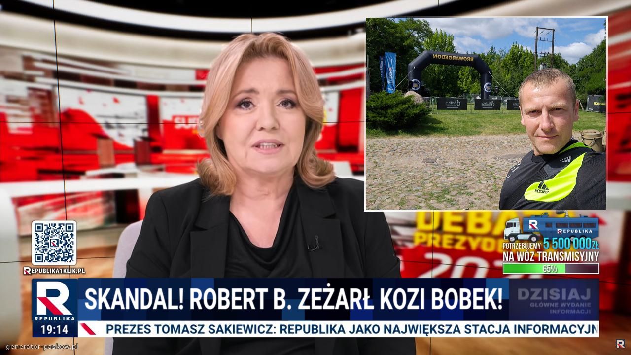 Skandal! Robert B. Zeżarł kozi bobek!