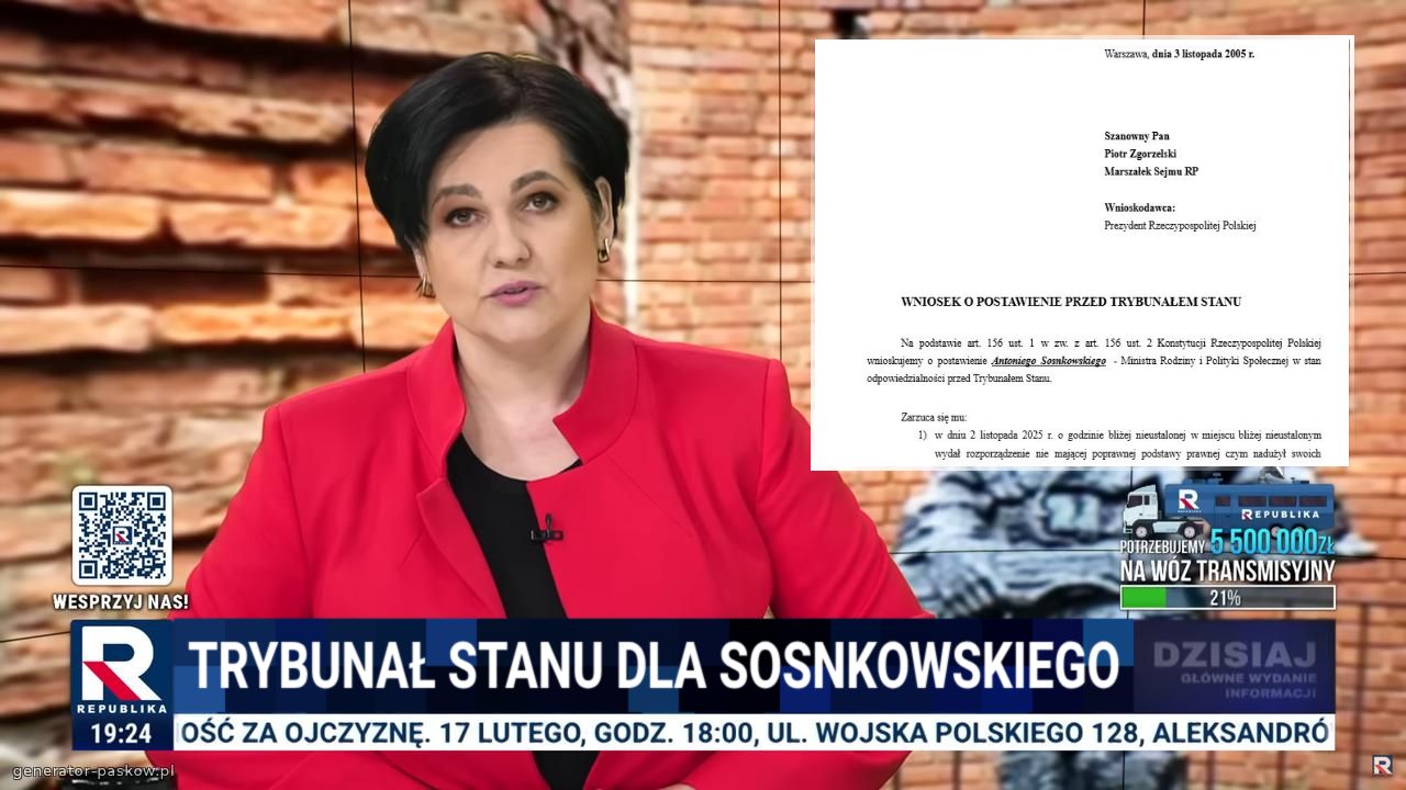 TRYBUNAŁ STANU DLA SOSNKOWSKIEGO