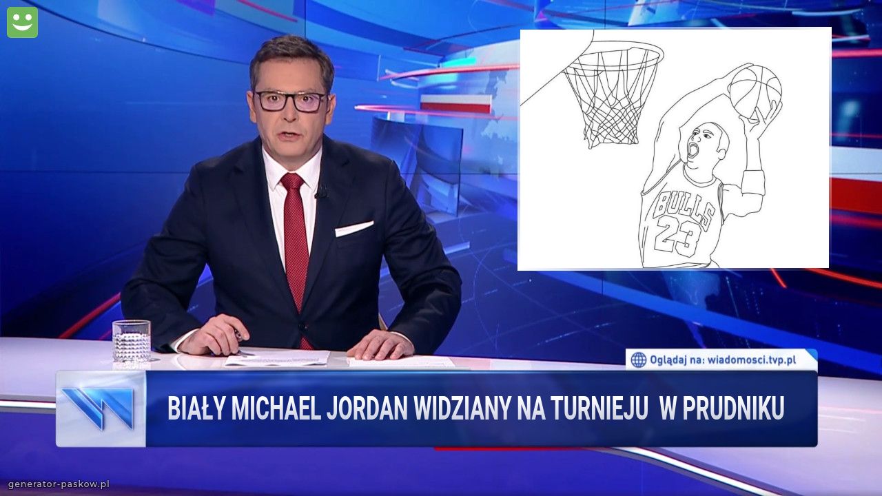 Biały Michael Jordan widziany na turnieju  w Prudniku
