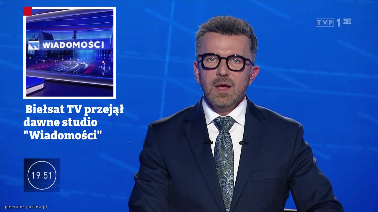  Biełsat TV przejął dawne studio "Wiadomości" 