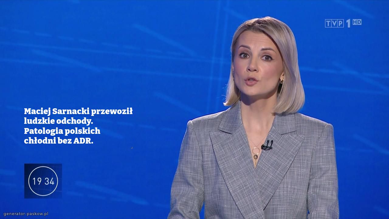 Maciej Sarnacki przewoził ludzkie odchody.
Patologia polskich chłodni bez ADR.