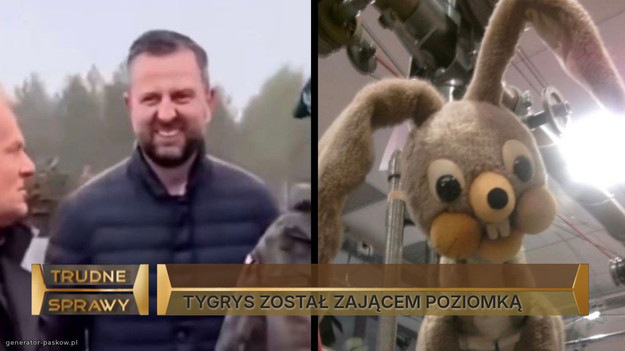 
TYGRYS ZOSTAŁ ZAJĄCEM POZIOMKĄ
