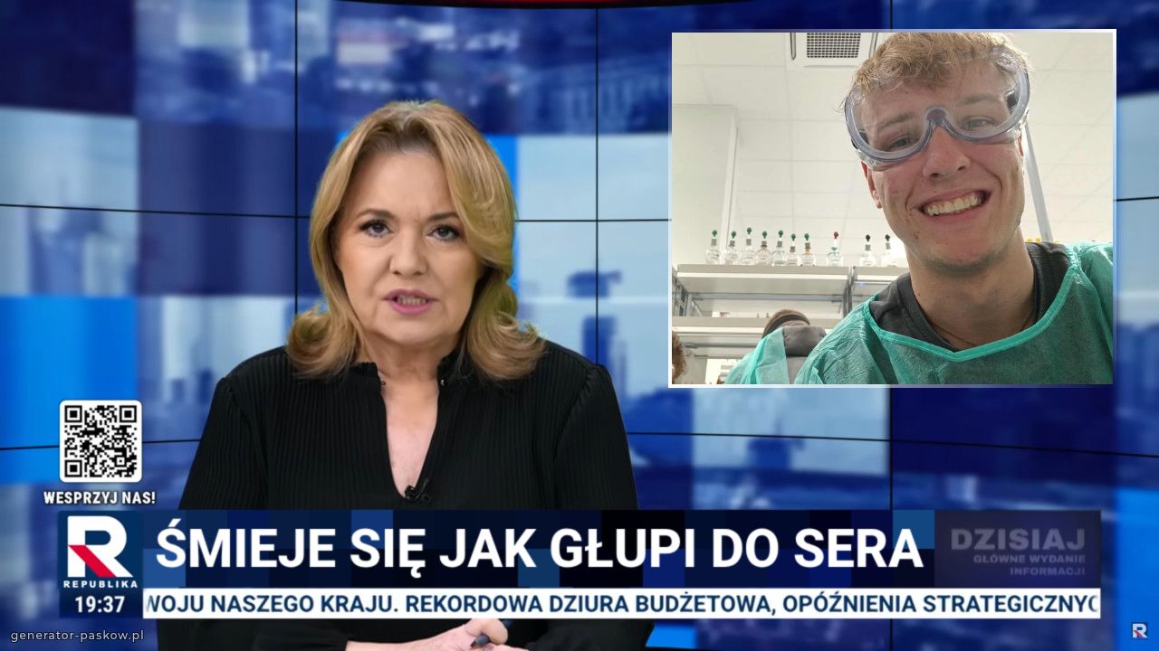 Śmieje się jak głupi do sera