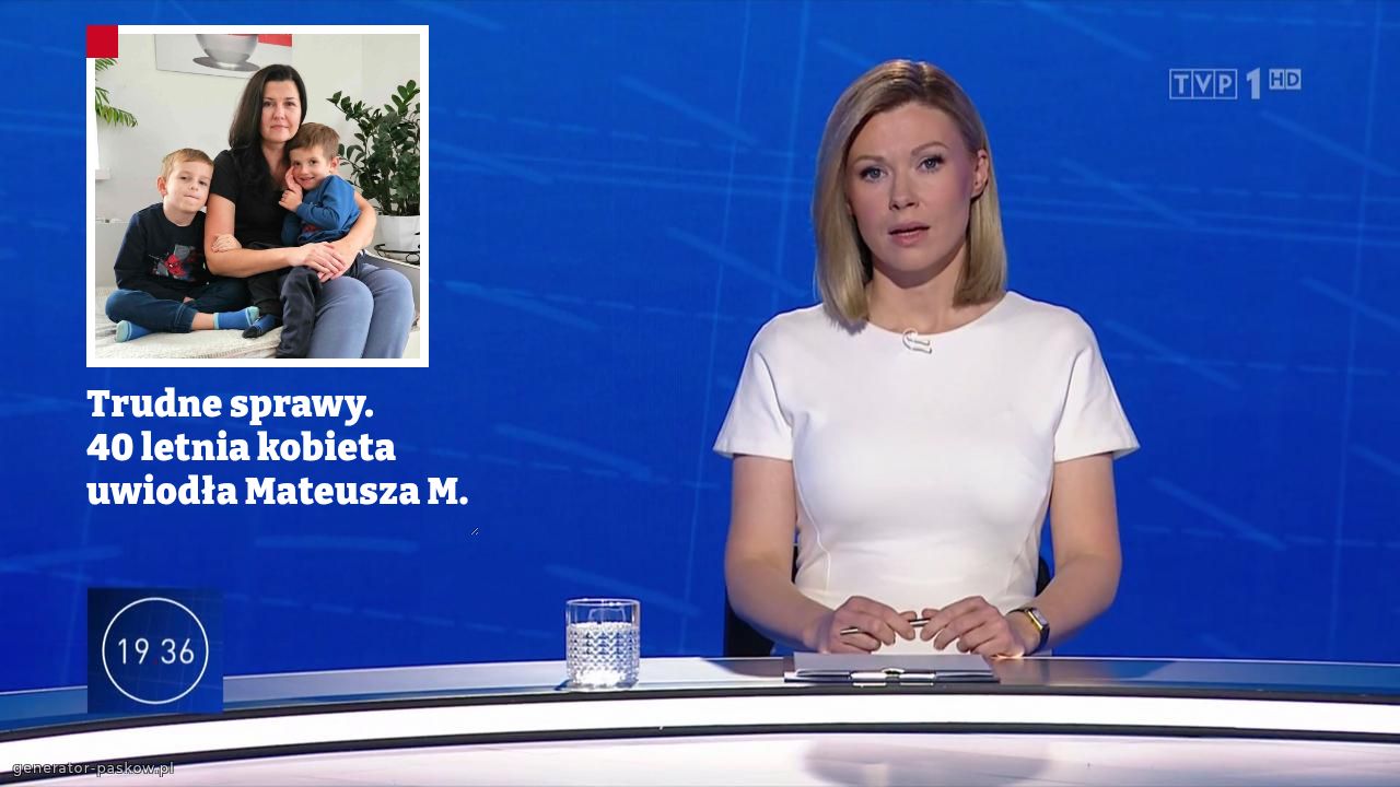 Trudne sprawy.
40 letnia kobieta uwiodła Mateusza M.