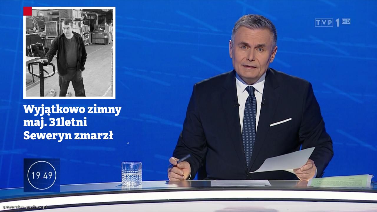 Wyjątkowo zimny maj. 31letni Seweryn zmarzł