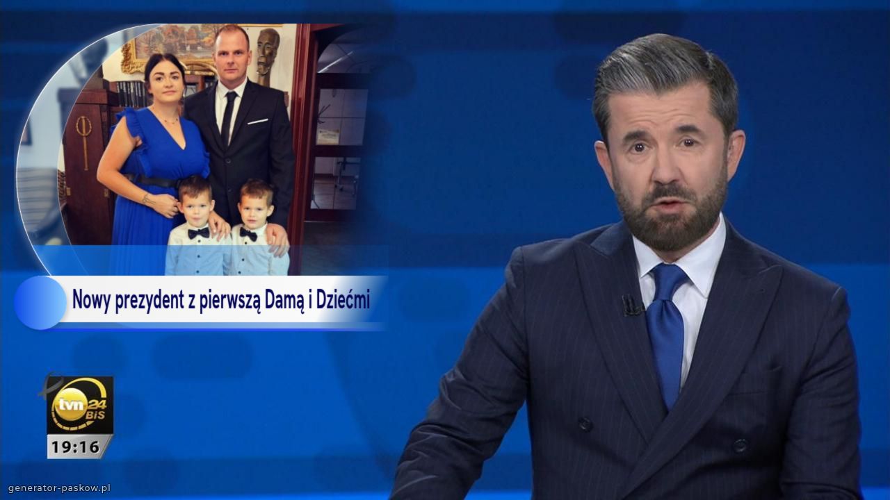 Nowy prezydent z pierwszą Damą i Dziećmi