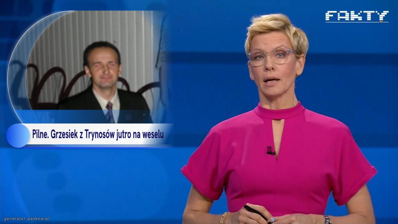 Pilne. Grzesiek z Trynosów jutro na weselu 