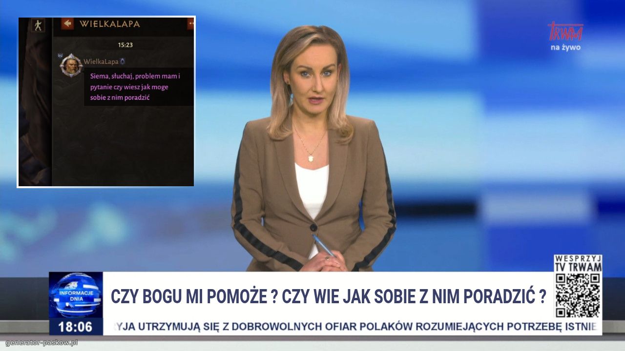 Czy BoGu mi Pomoże ? czy wie jak sobie z nim Poradzić ?