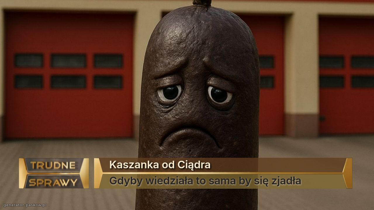 Kaszanka od Ciądra
Gdyby wiedziała to sama by się zjadła