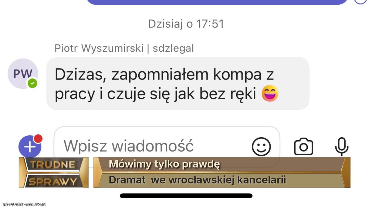Mówimy tylko prawdę
Dramat  we wrocławskiej kancelarii