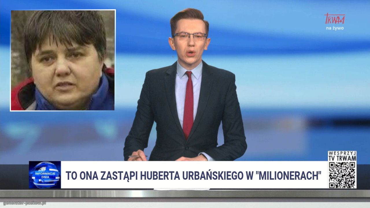 TO ONA ZASTĄPI HUBERTA URBAŃSKIEGO W "MILIONERACH" 
