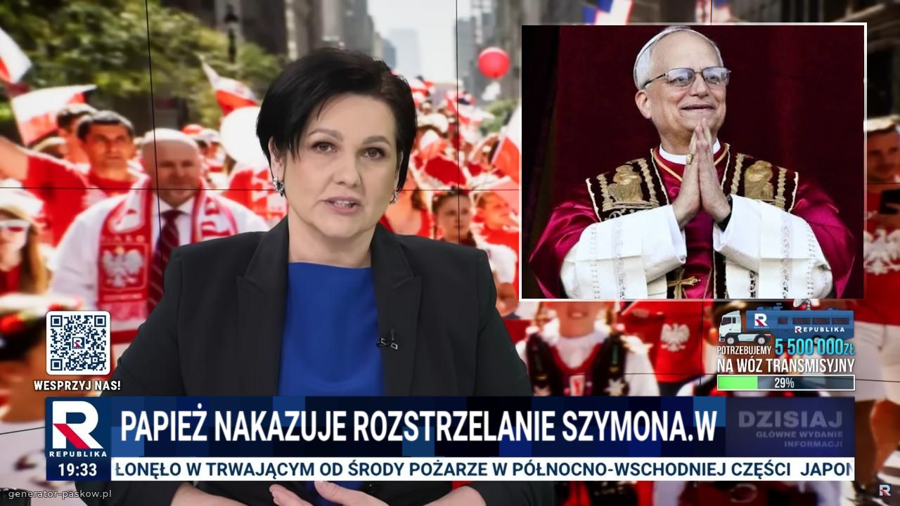 Papież nakazuje rozstrzelanie szymona.w
