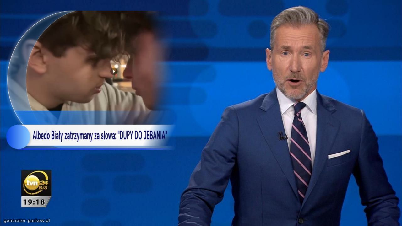 Albedo Biały zatrzymany za słowa: "DUPY DO JEBANIA"