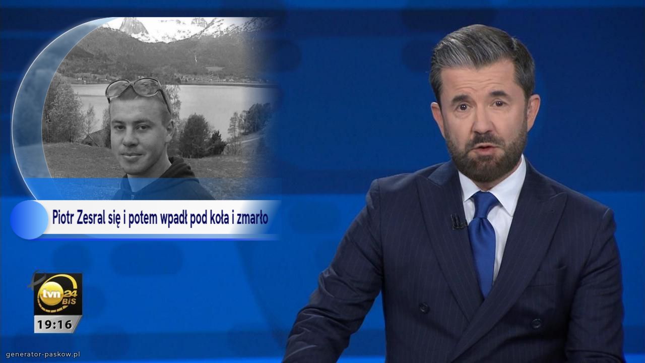 Piotr Zesral się i potem wpadł pod koła i zmarło