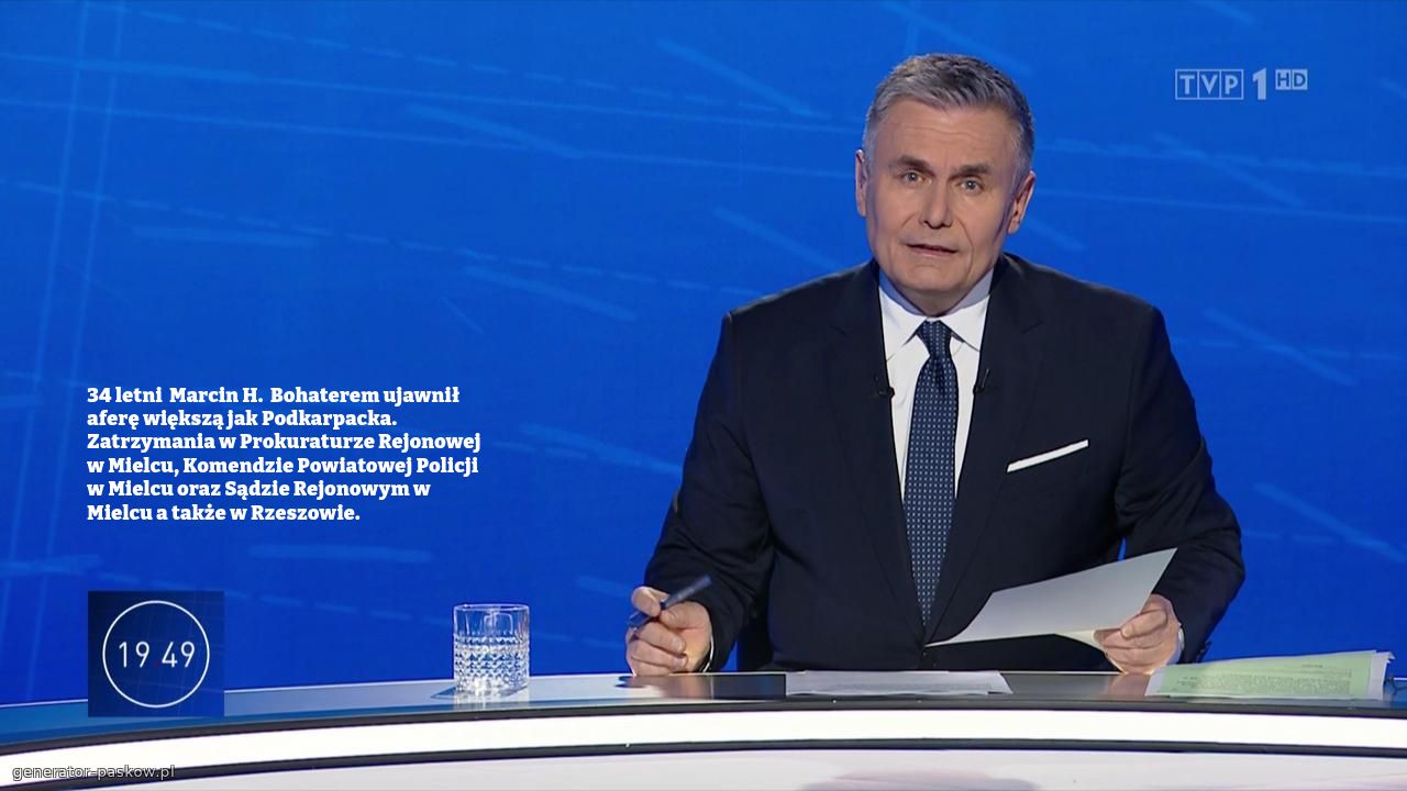 34 letni  Marcin H.  Bohaterem ujawnił aferę większą jak Podkarpacka. Zatrzymania w Prokuraturze Rejonowej w Mielcu, Komendzie Powiatowej Policji w Mielcu oraz Sądzie Rejonowym w Mielcu a także w Rzeszowie.