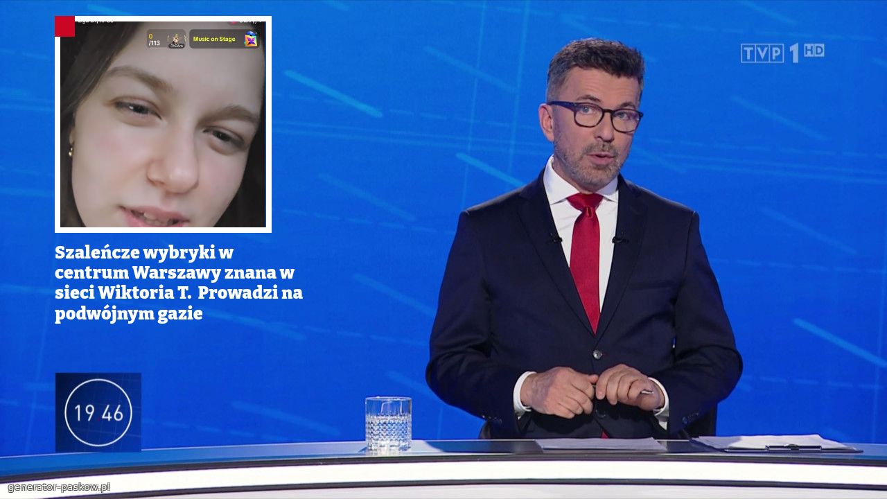 Szaleńcze wybryki w centrum Warszawy znana w sieci Wiktoria T.  Prowadzi na podwójnym gazie  