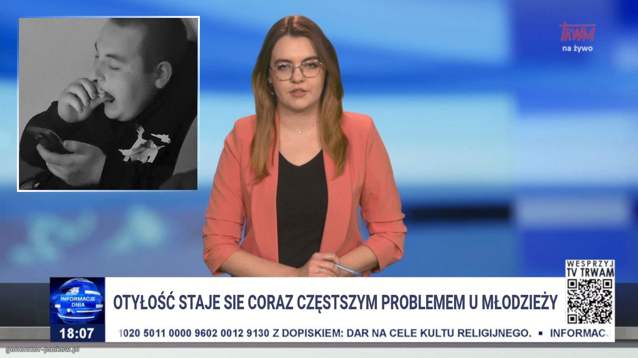 Otyłość staje sie coraz częstszym problemem u młodzieży