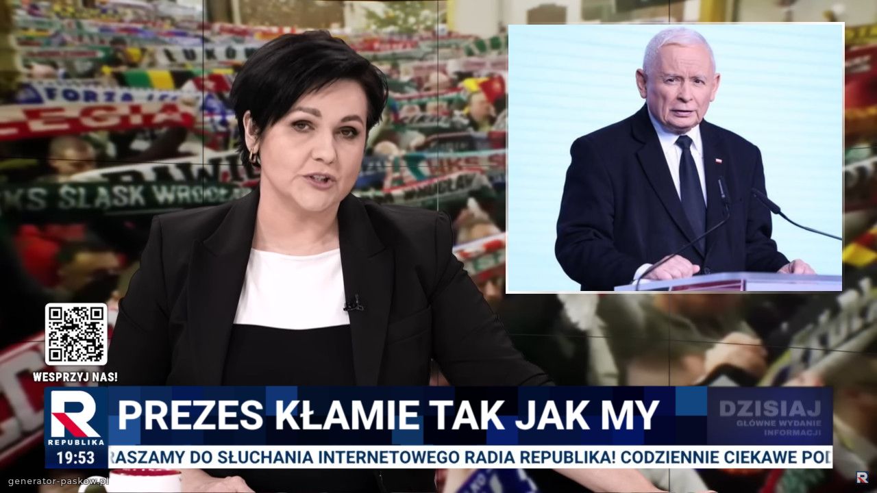 Prezes kłamie tak jak my