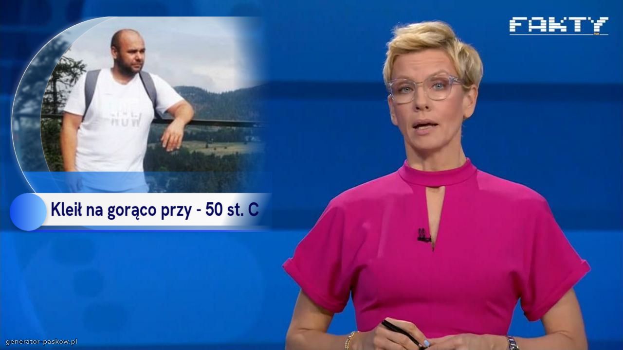 Kleił na gorąco przy - 50 st. C