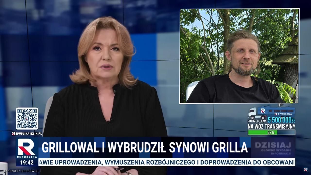 grillowal i wybrudził synowi grilla