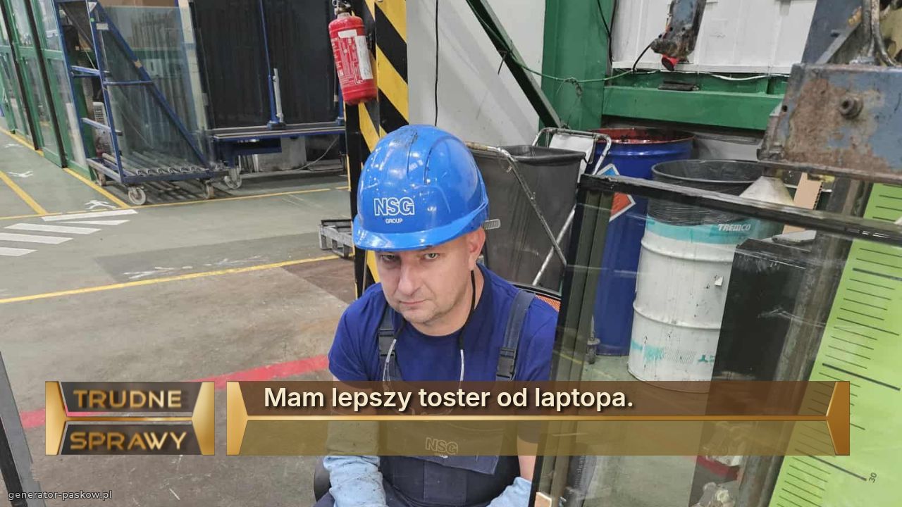 Mam lepszy toster od laptopa.
