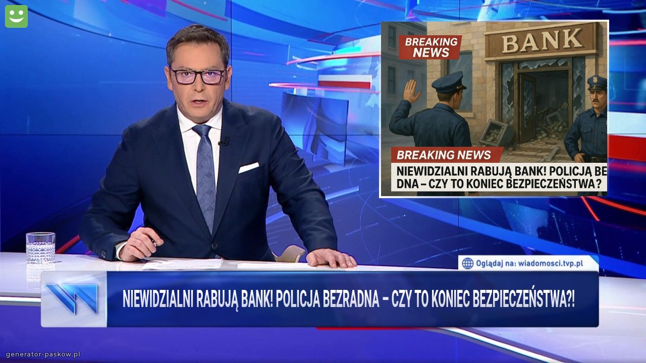 NIEWIDZIALNI RABUJĄ BANK! POLICJA BEZRADNA – CZY TO KONIEC BEZPIECZEŃSTWA?!