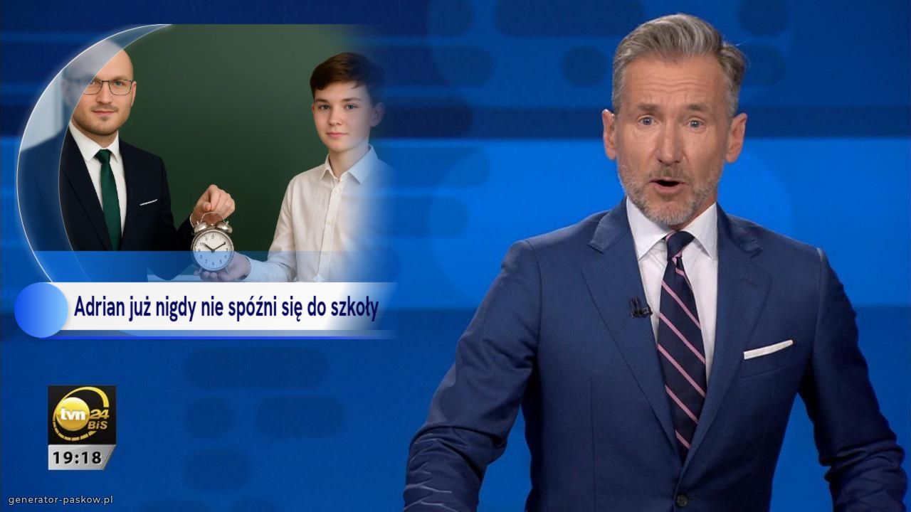 Adrian już nigdy nie spóźni się do szkoły