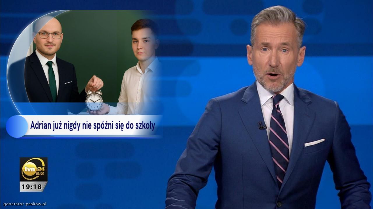 Adrian już nigdy nie spóźni się do szkoły