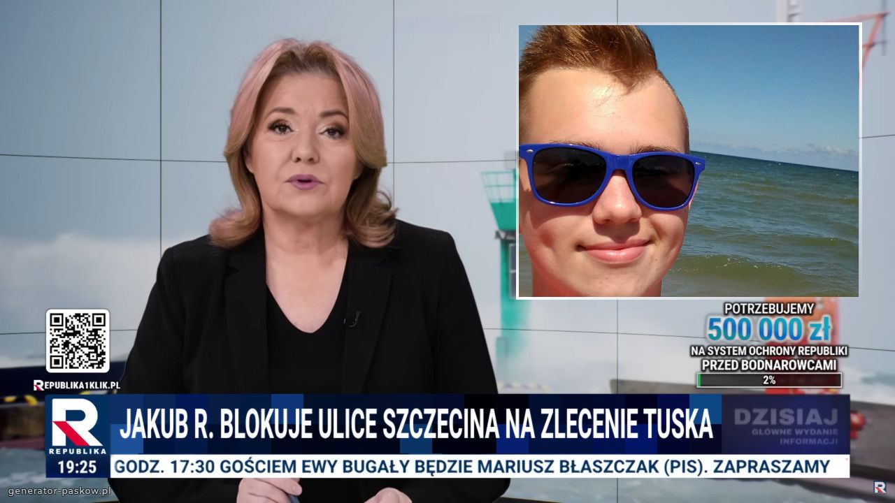 Jakub R. blokuje ulice szczecina na zlecenie tuska