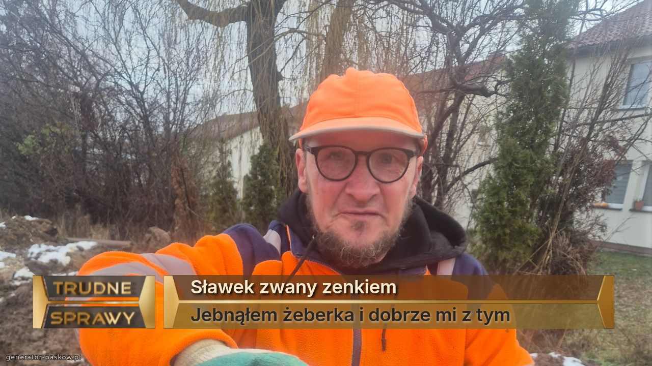Sławek zwany zenkiem
Jebnąłem żeberka i dobrze mi z tym 