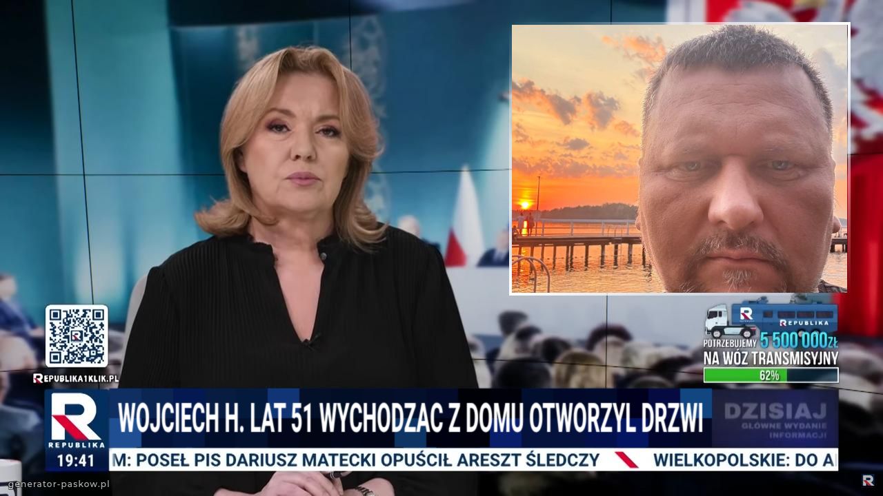 Wojciech H. Lat 51 wychodzaC z domu otworzyl drzwi