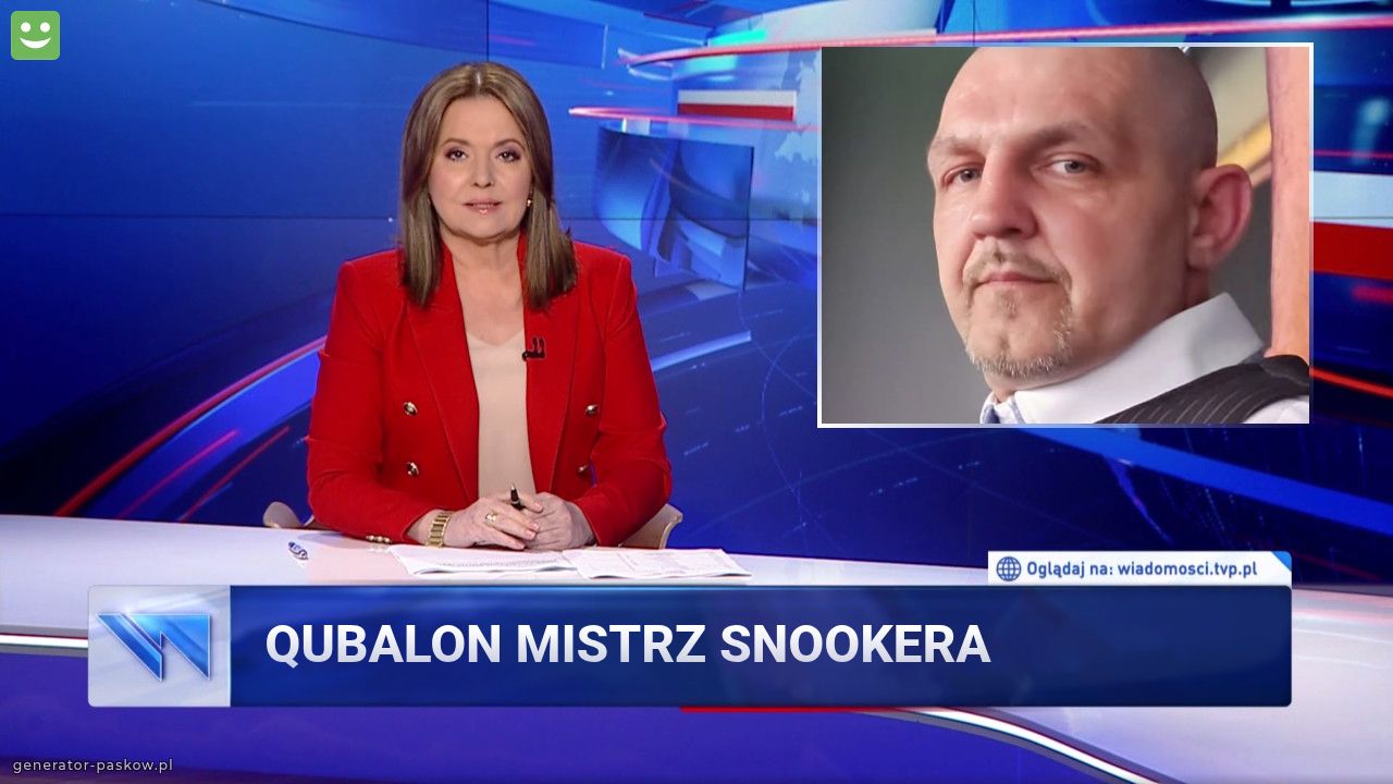 QUBAlon mistrz snookera