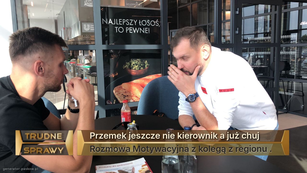 Przemek jeszcze nie kierownik a już chuj  
Rozmowa Motywacyjna z kolegą z regionu .