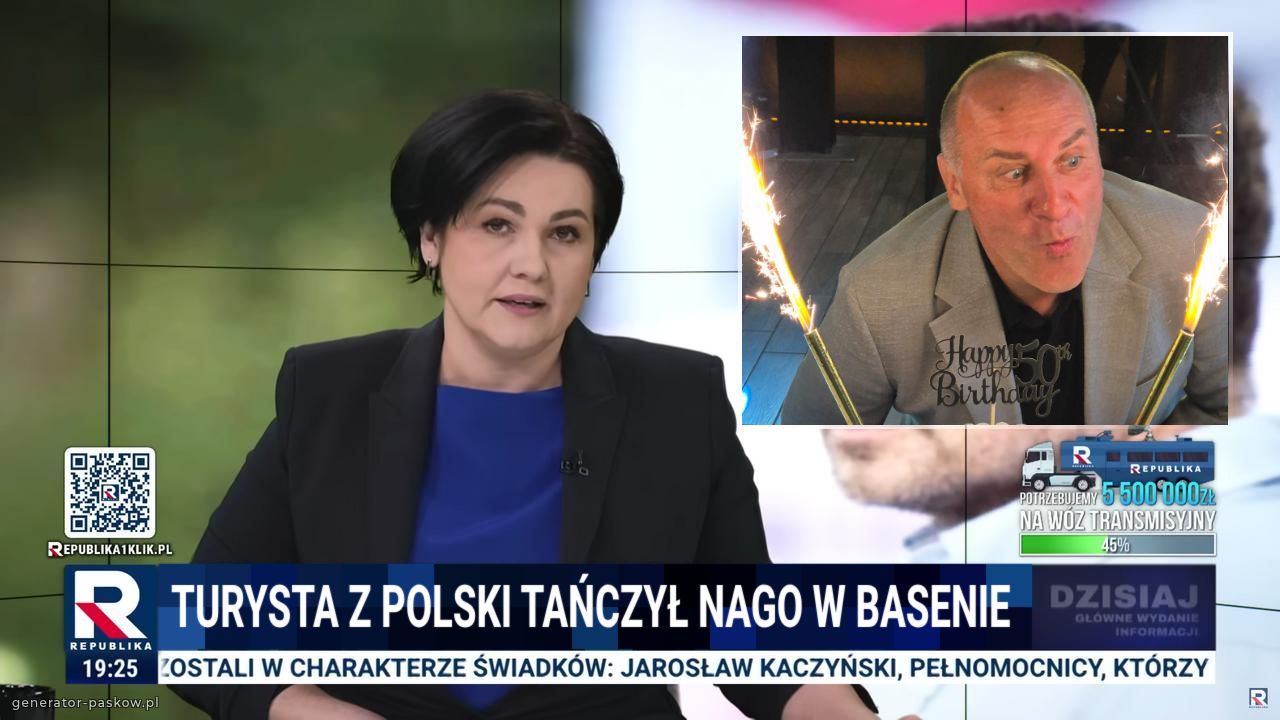 Turysta z Polski tańczył nago w basenie 