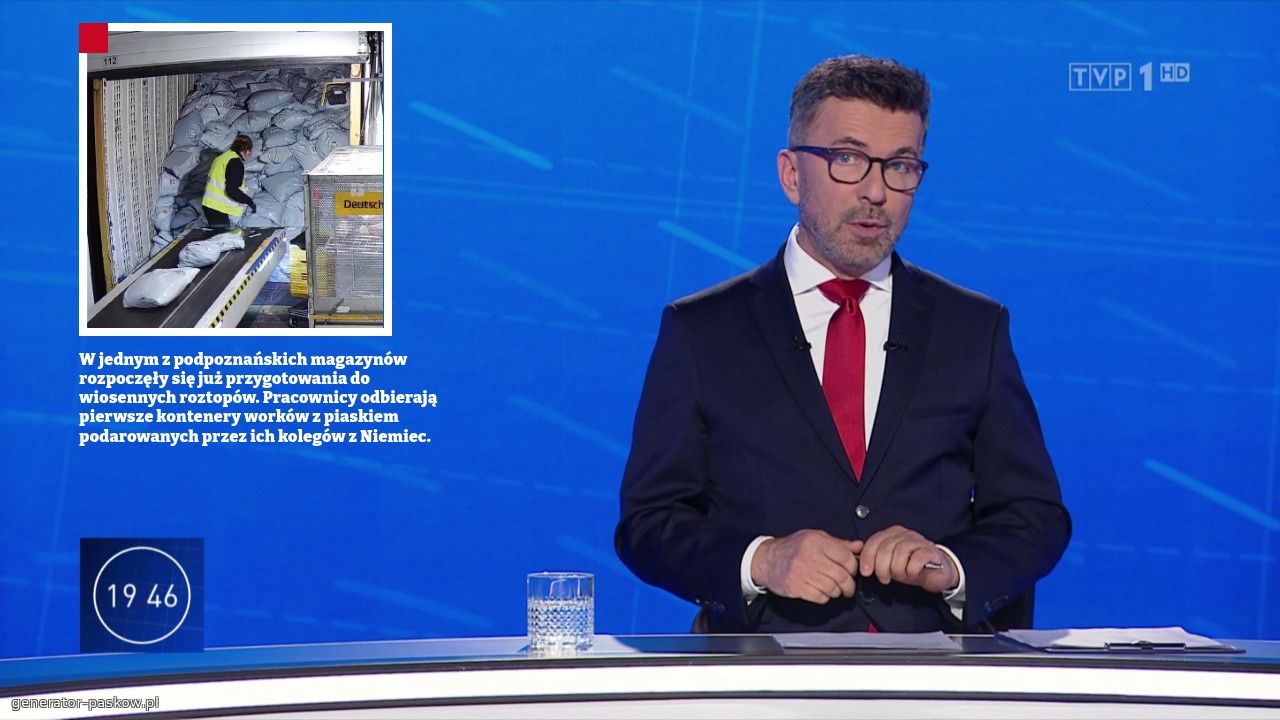 W jednym z podpoznańskich magazynów rozpoczęły się już przygotowania do wiosennych roztopów. Pracownicy odbierają pierwsze kontenery worków z piaskiem podarowanych przez ich kolegów z Niemiec.