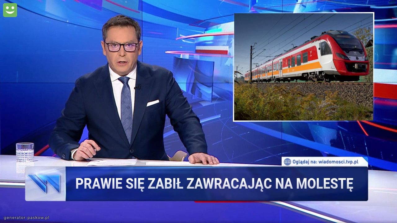 Prawie się zabił zawracając na molestę