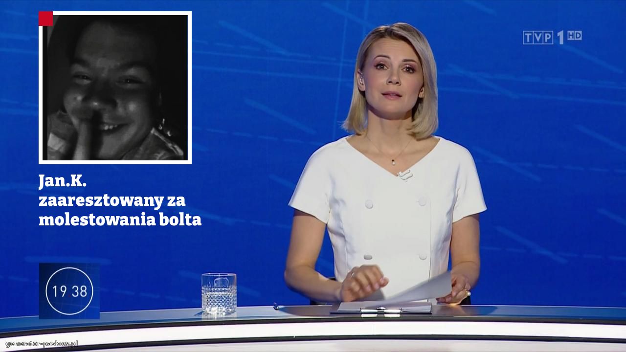 Jan.K. zaaresztowany za molestowania bolta 