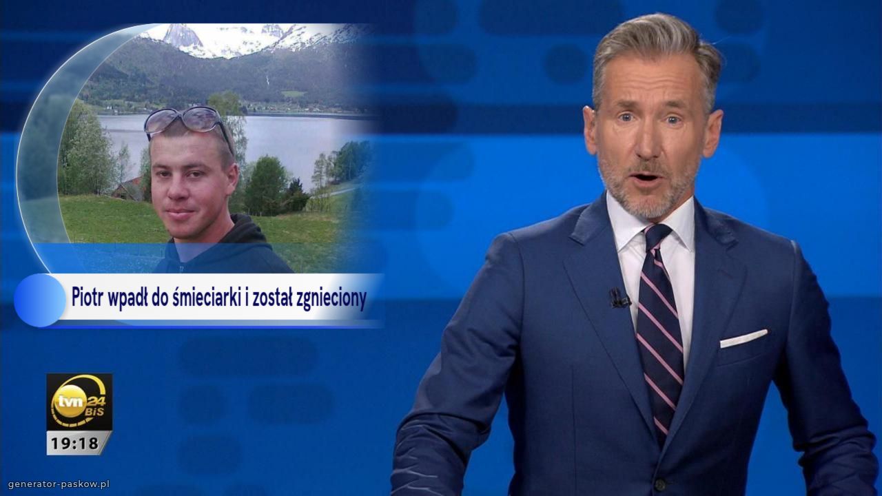 Piotr wpadł do śmieciarki i został zgnieciony