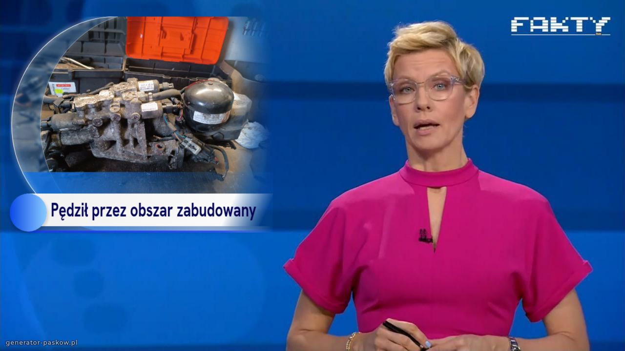Pędził przez obszar zabudowany 