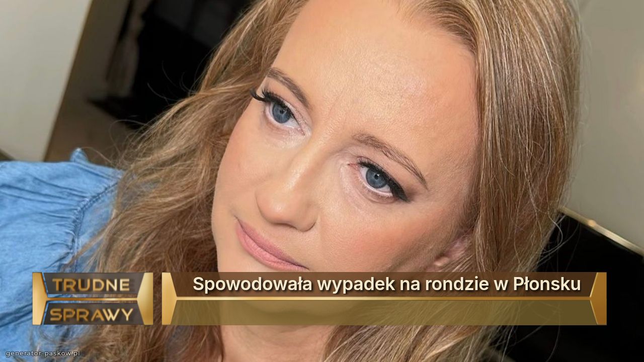  Spowodowała wypadek na rondzie w Płonsku

