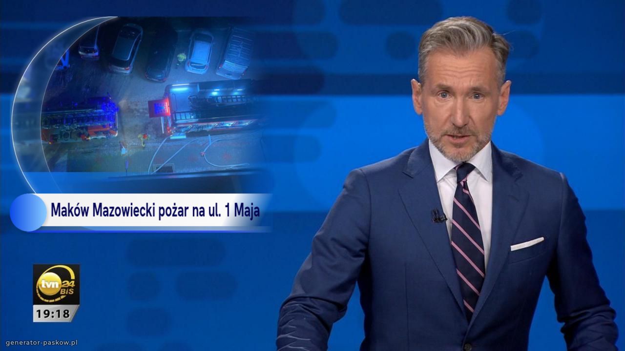 Maków Mazowiecki pożar na ul. 1 Maja