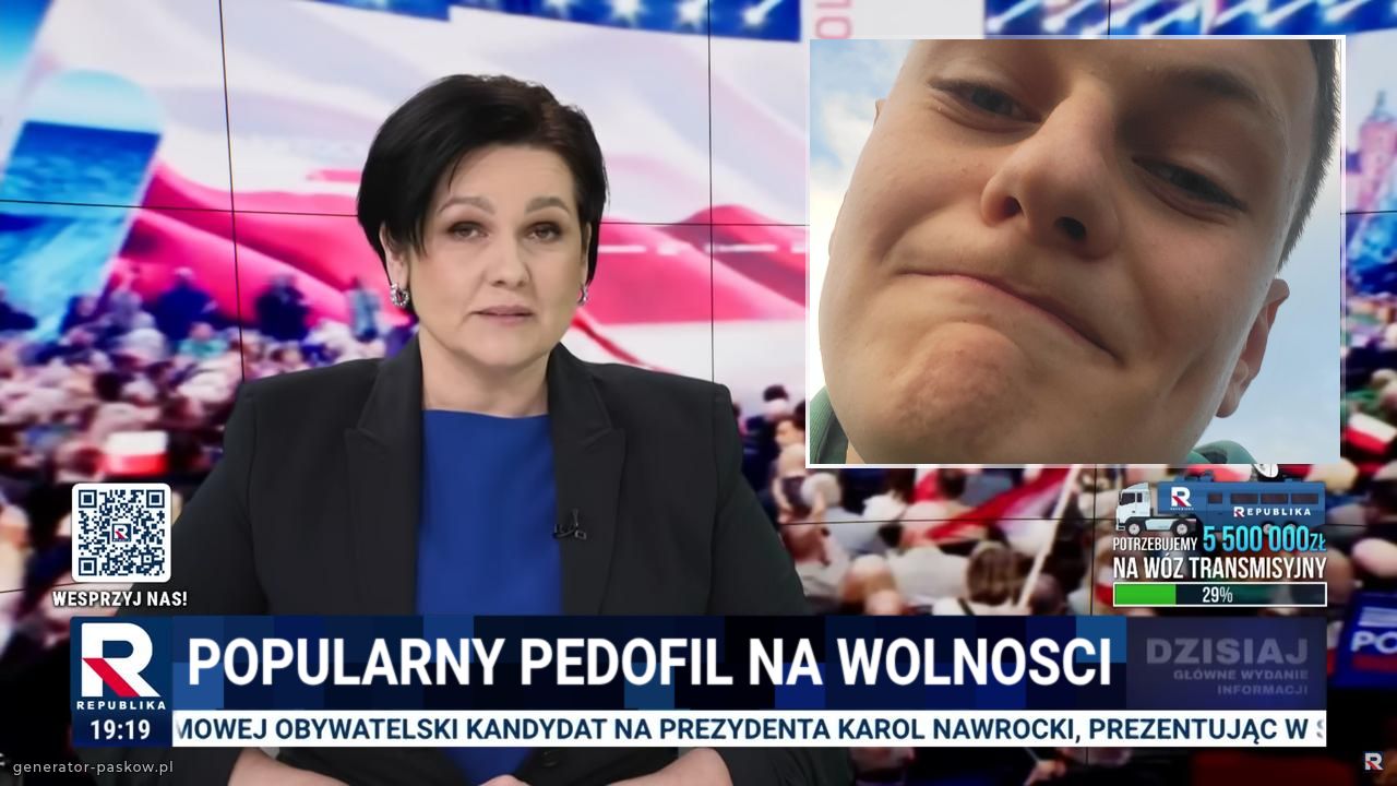 Popularny pedofil na wolnosci