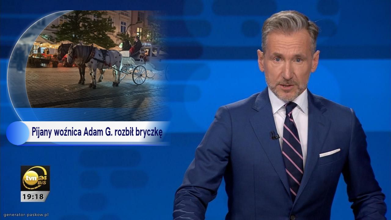 Pijany woźnica Adam G. rozbił bryczkę