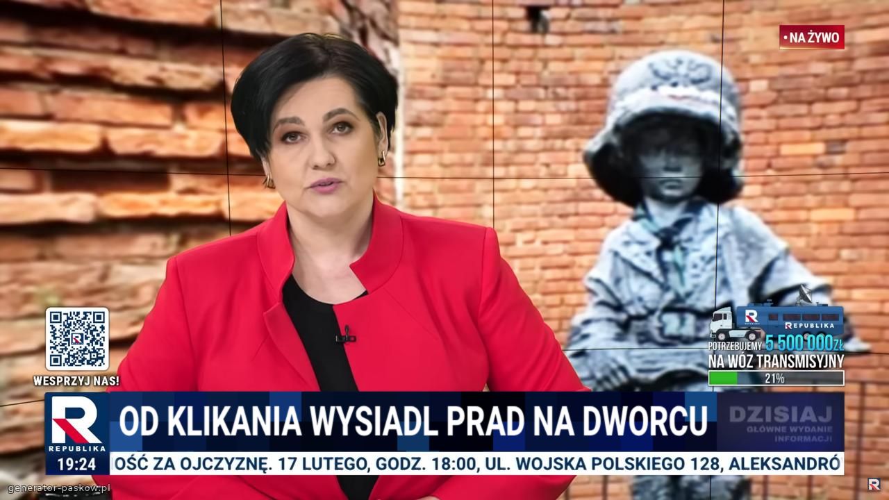 Od klikania wysiadl prad na dworcu