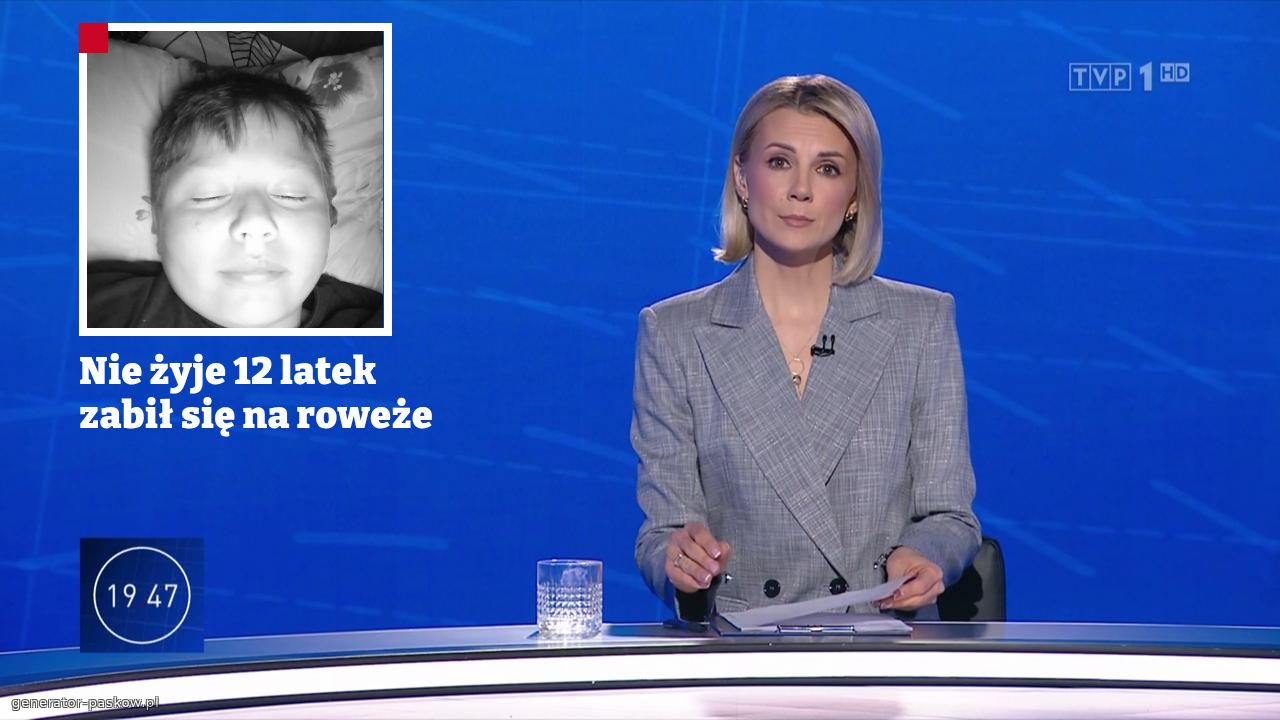 Nie żyje 12 latek zabił się na roweże 